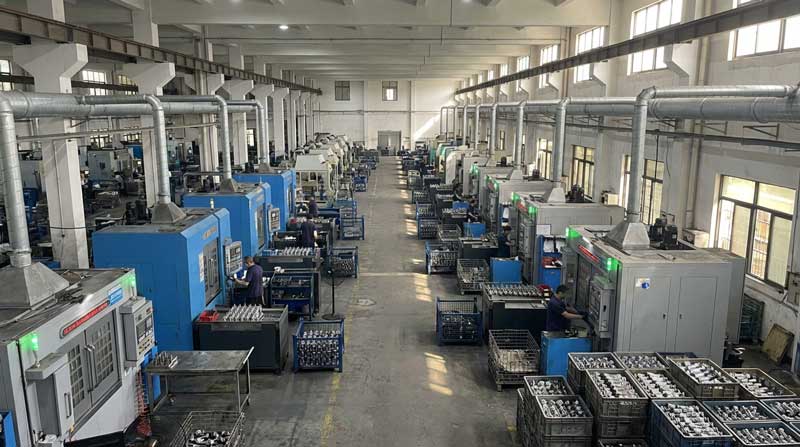 CNC machining workshop for automotive drivetrain components